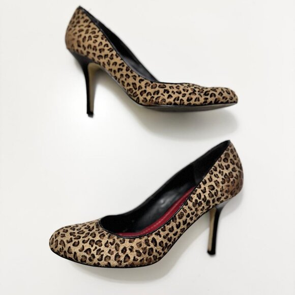 Nine West Women's Leopard Print Stiletto Pumps Heels, Size 7 - Picture 3 of 6